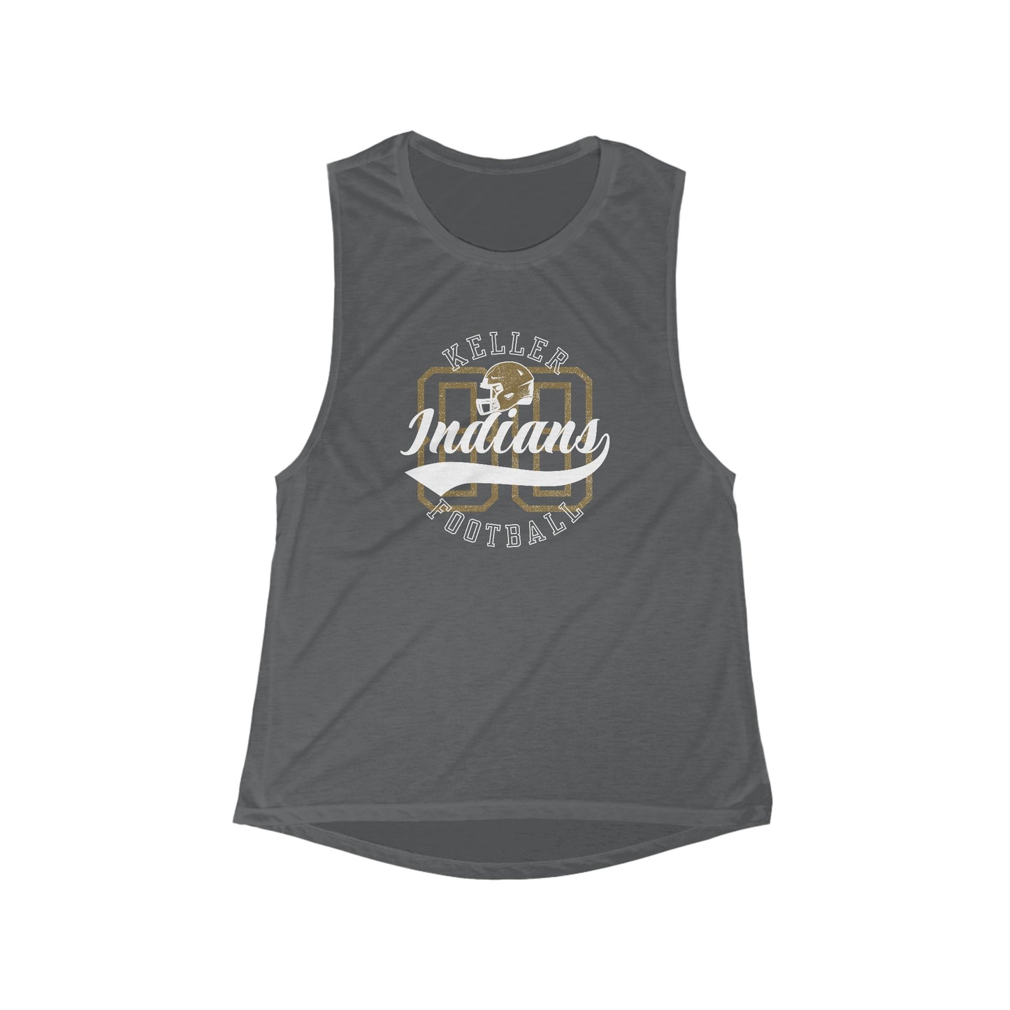 Women's Keller Football Flowy Scoop Muscle Tank