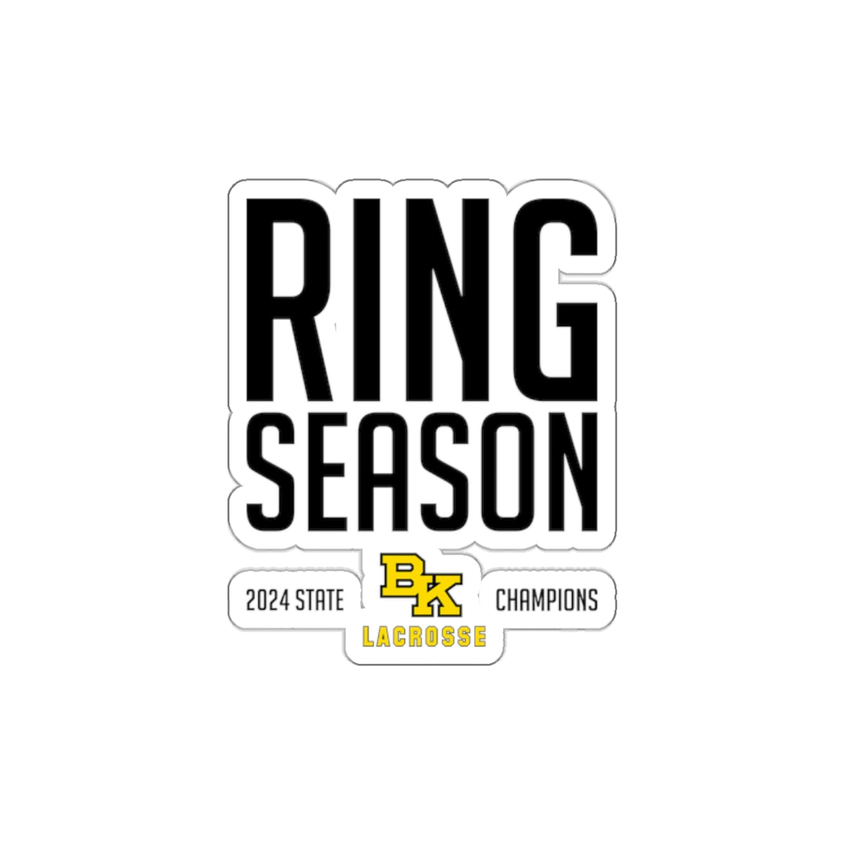 Bishop Kelly Lacrosse Die Cut Stickers (3-pack)