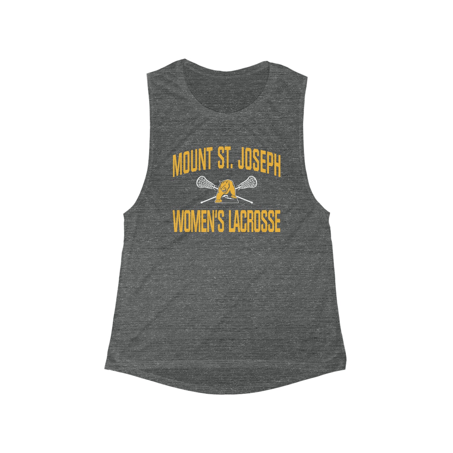 Women's MSJ Lacrosse Bella + Canvas Flowy Scoop Sport Tank