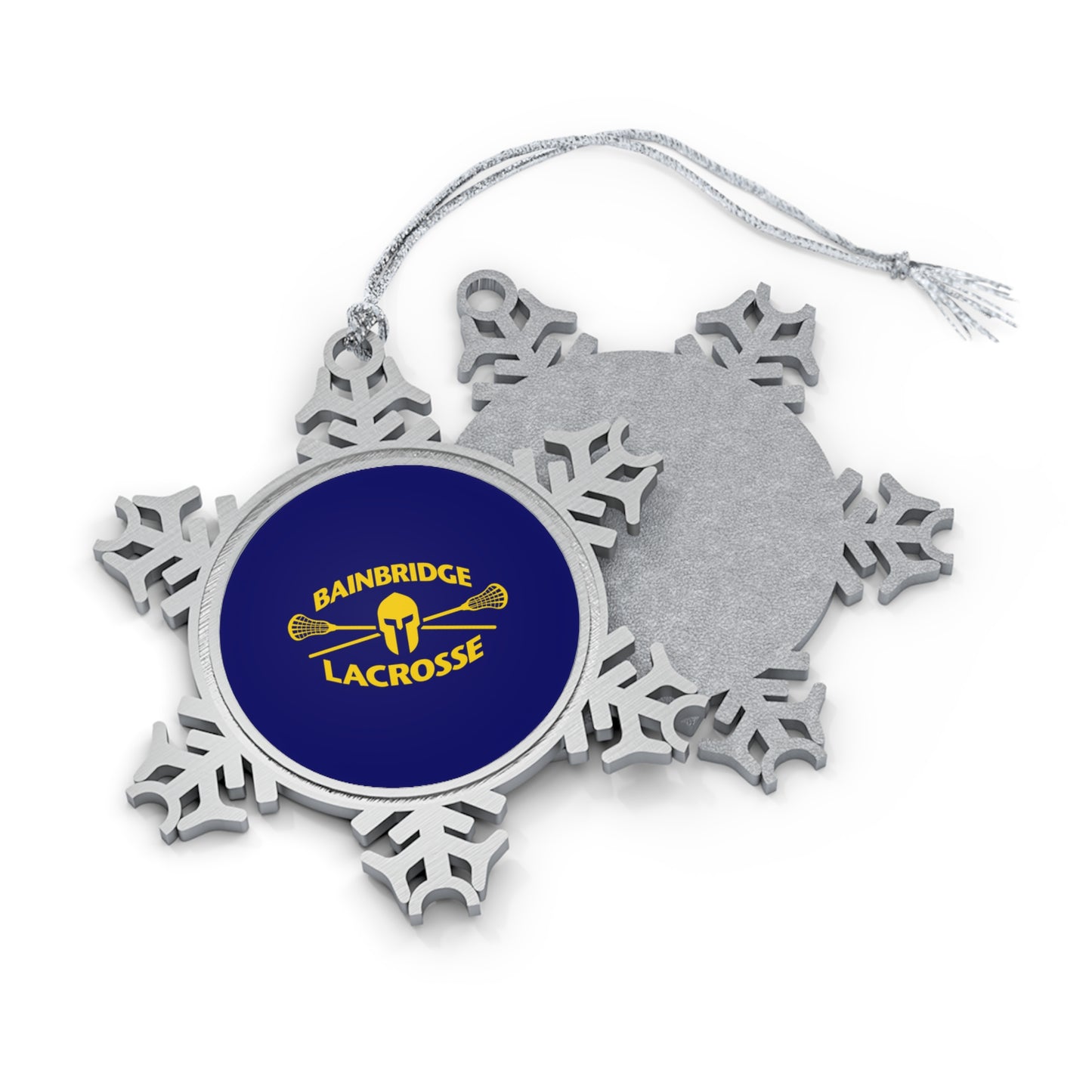 Bainbridge Lacrosse Pewter Snowflake Ornament