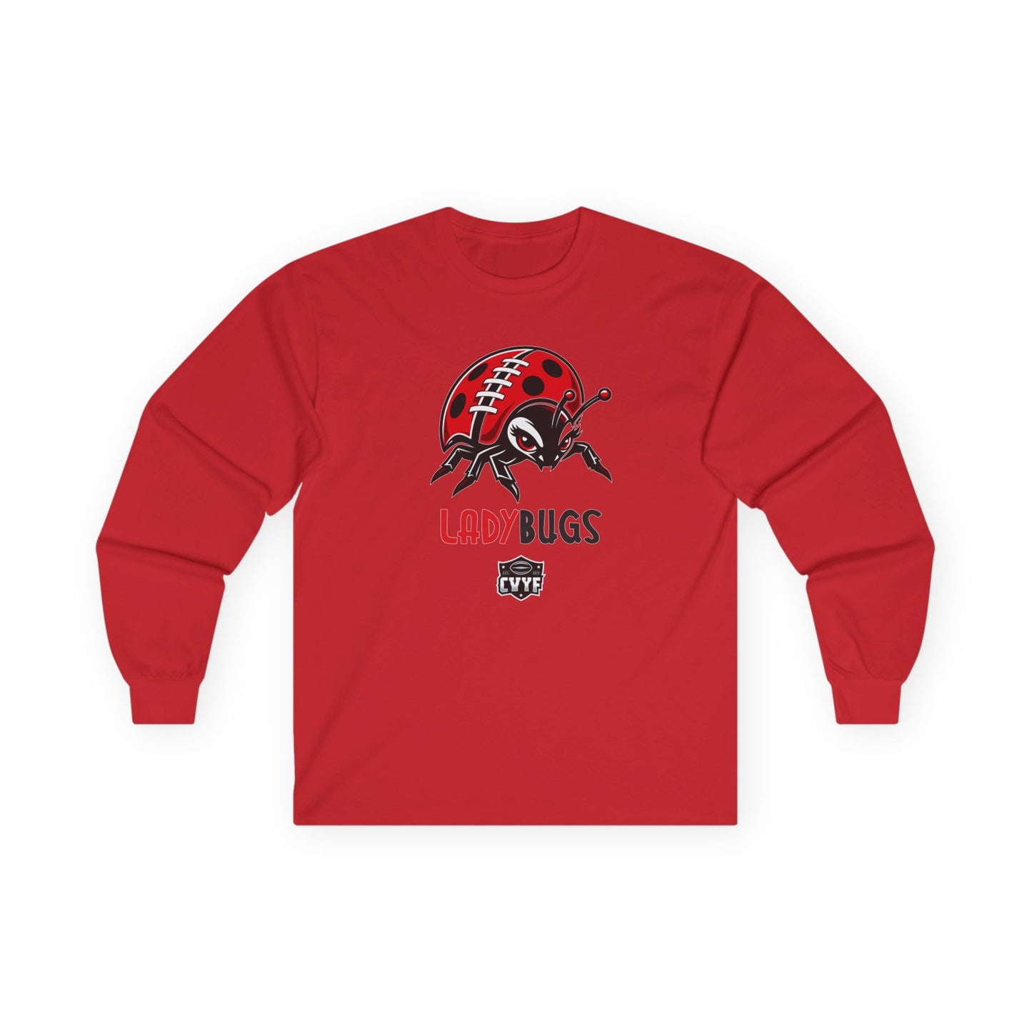 Adult Ladybugs Gildan Ultra Cotton Long Sleeve