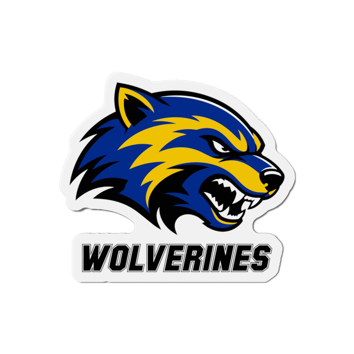 Wolverines Die-Cut Magnet