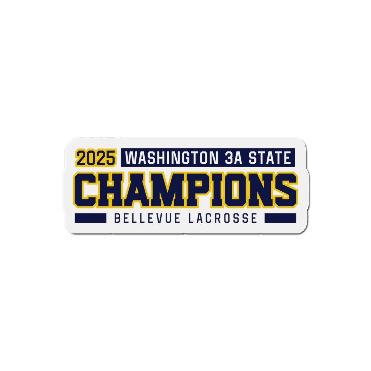 Bellevue Lacrosse Die-Cut Magnet
