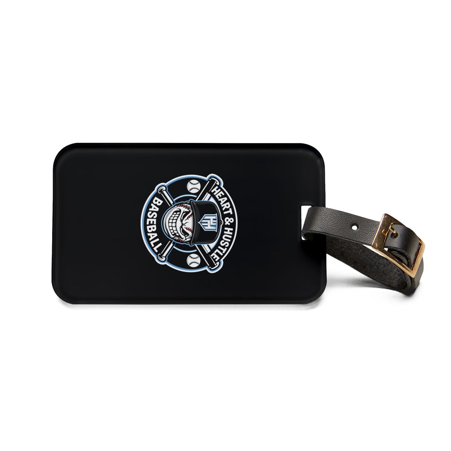 Heart and Hustle Baseball Luggage Tag