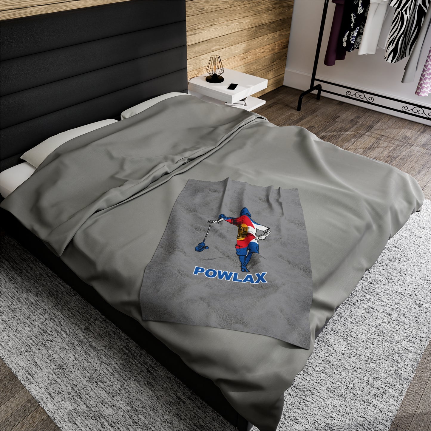POWLAX Velveteen Plush Blanket