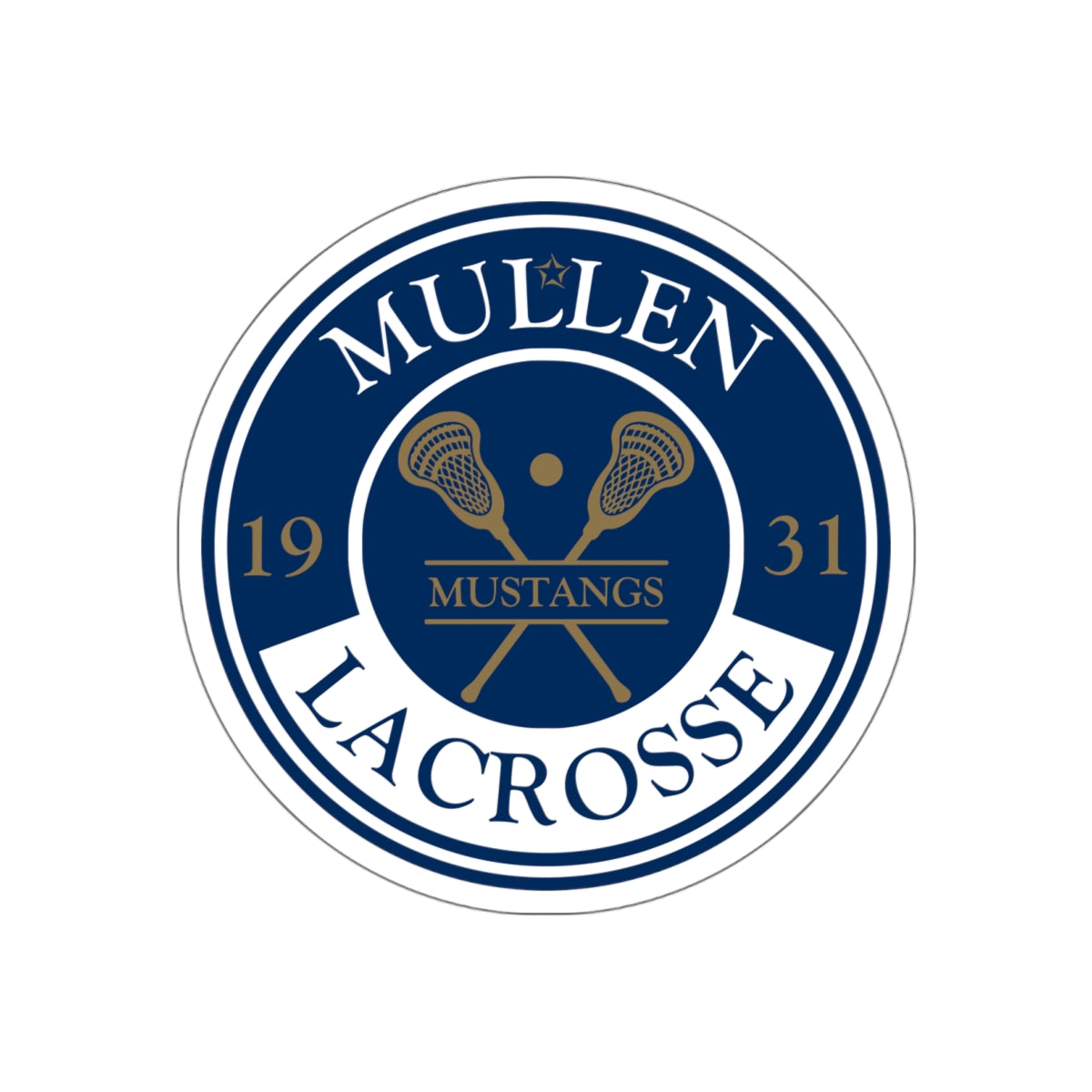 Mullen Lacrosse Die-Cut Sticker
