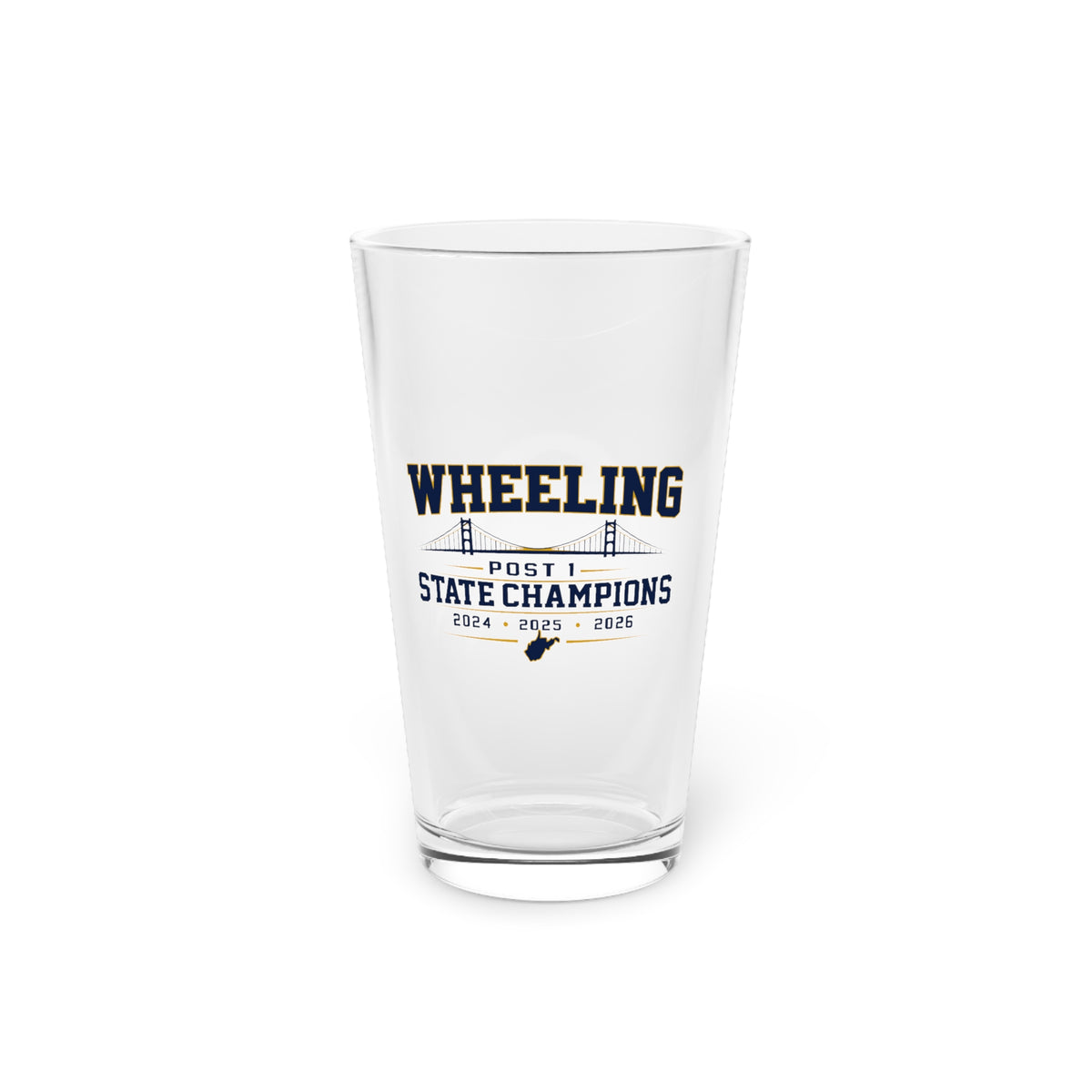 Wheeling Post 1 Pint Glass – View 1