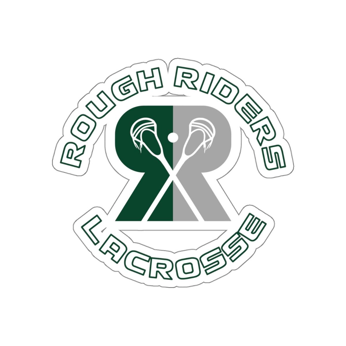 Rough Riders Lacrosse Die-Cut Stickers (3-Pack)