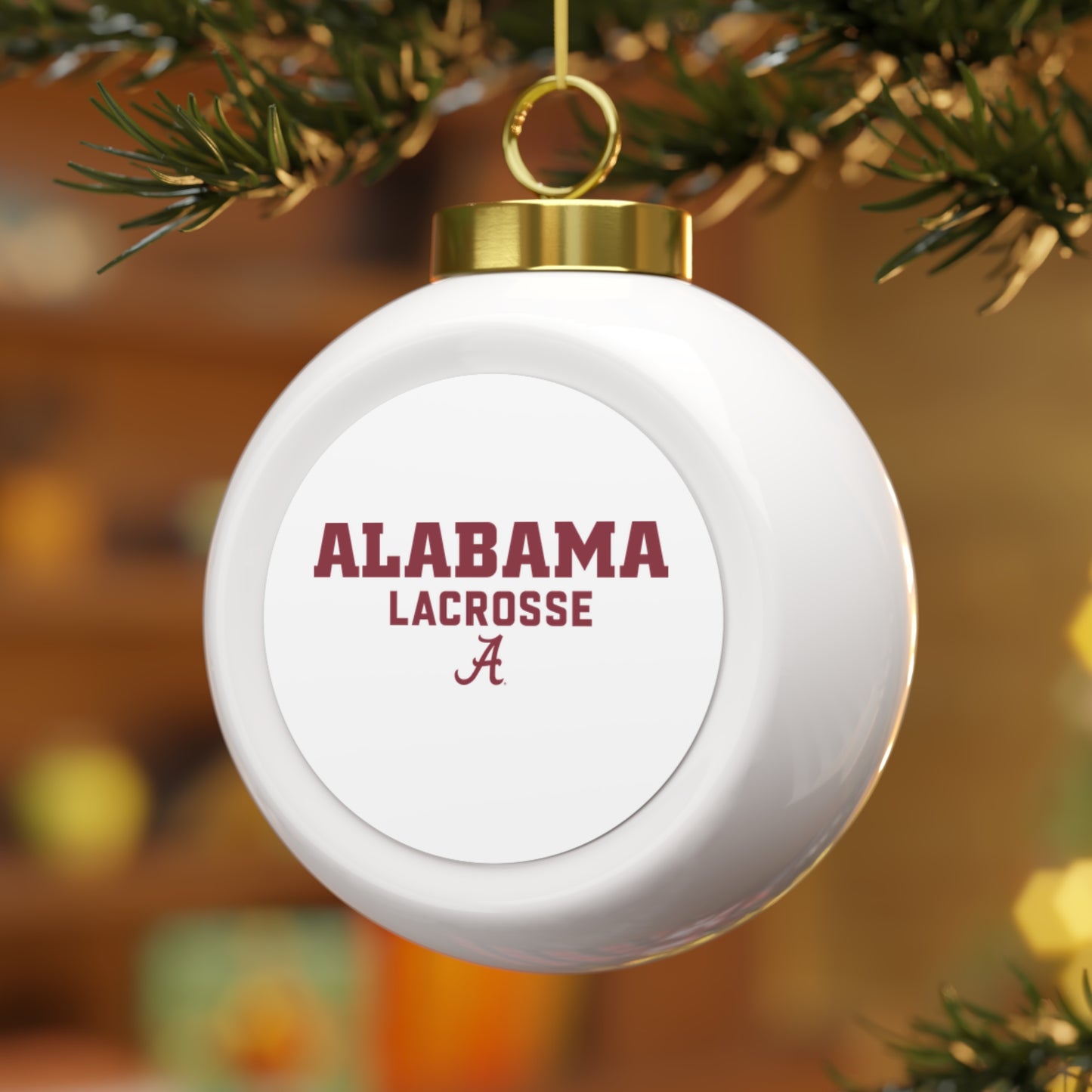Alabama Lacrosse Club Christmas Ball Ornament