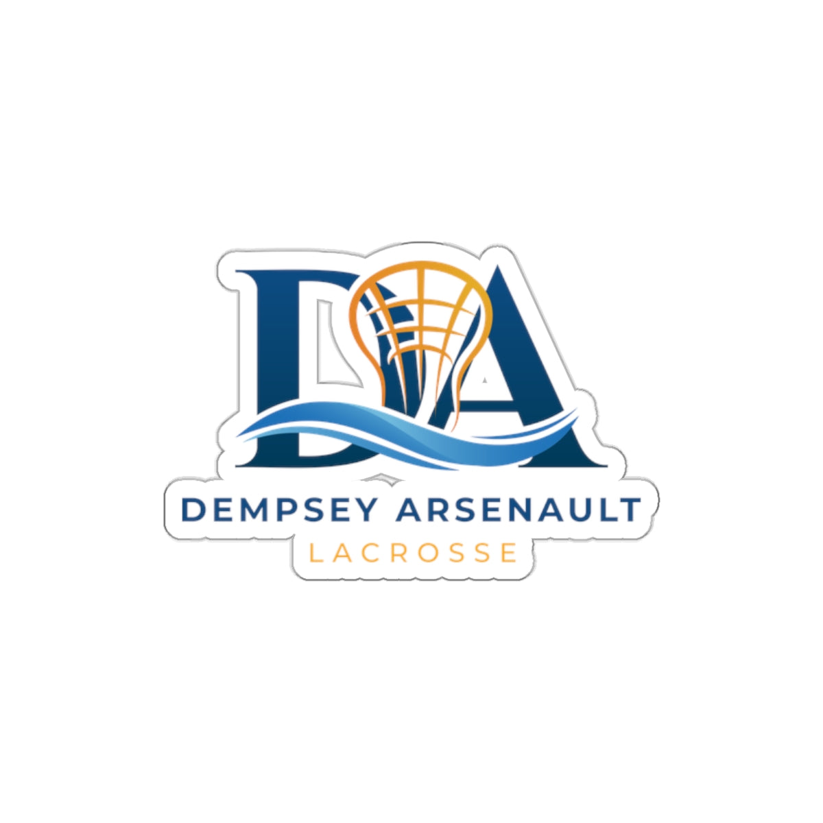 Dempsey Arsenault Lacrosse Die Cut Stickers
