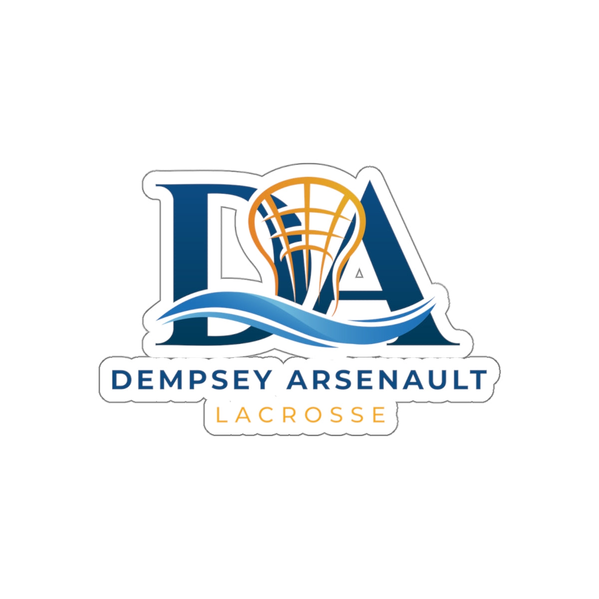 Dempsey Arsenault Lacrosse Die Cut Stickers