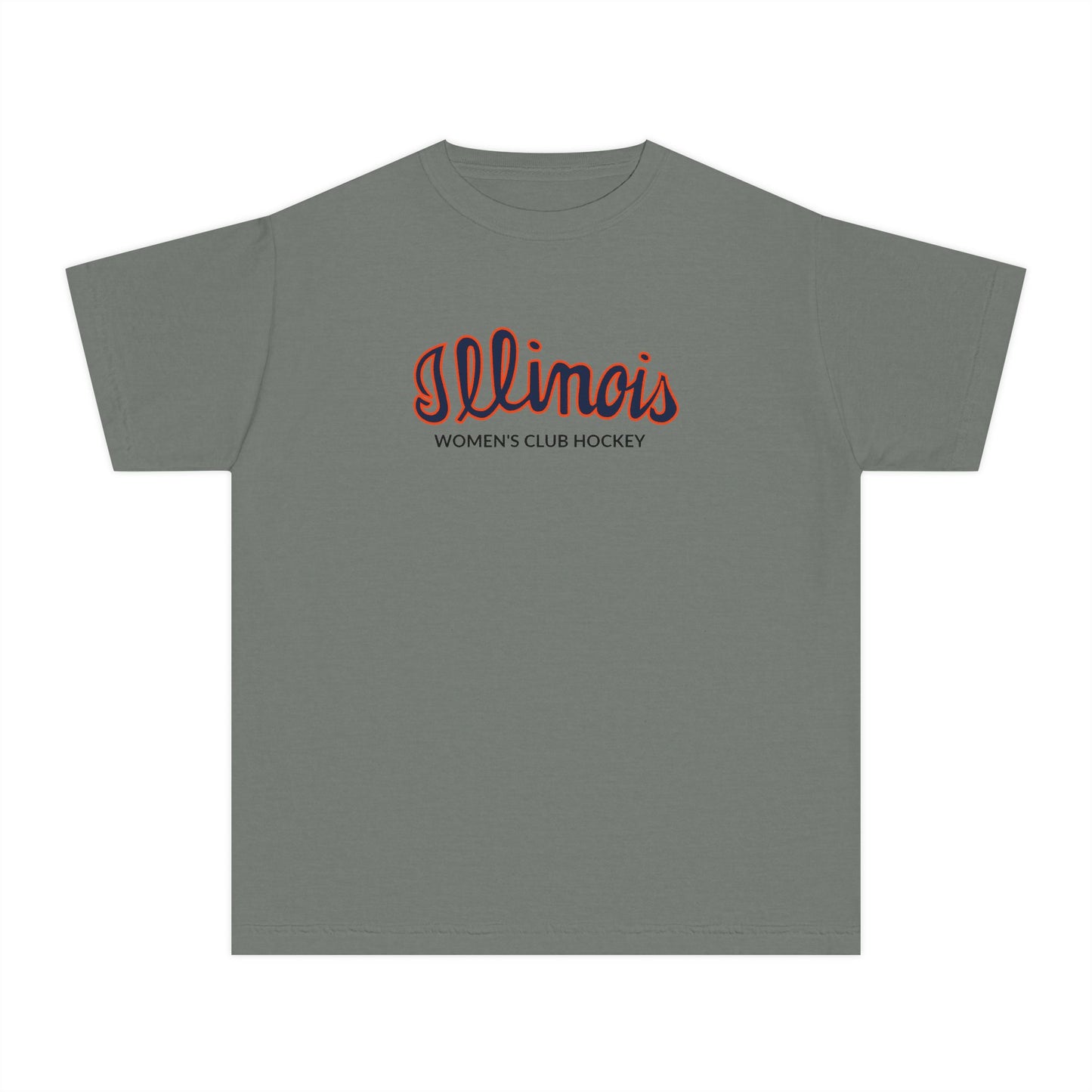 Youth Illinois Hockey Comfort Colors Garment Dyed T-Shirt