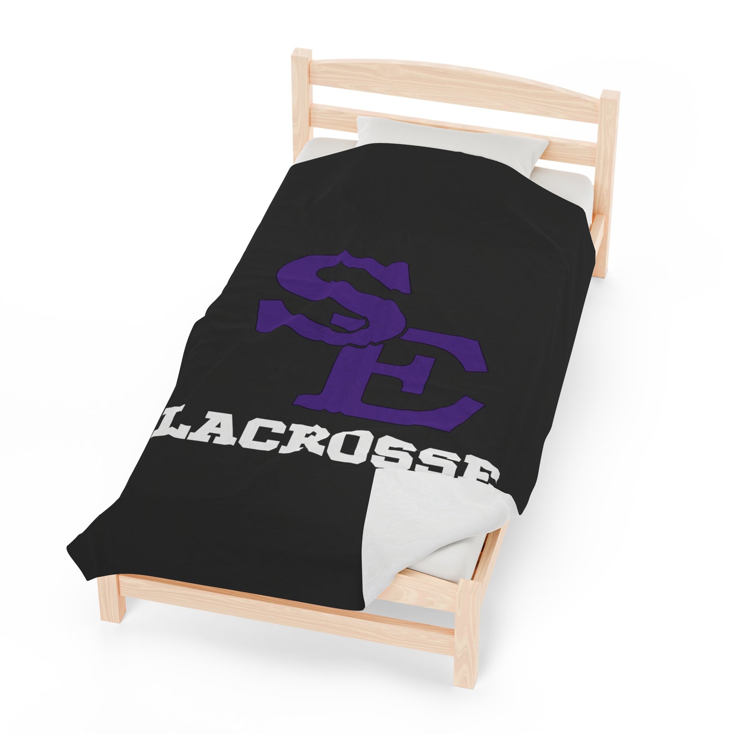 SE Lacrosse Velveteen Plush Blanket