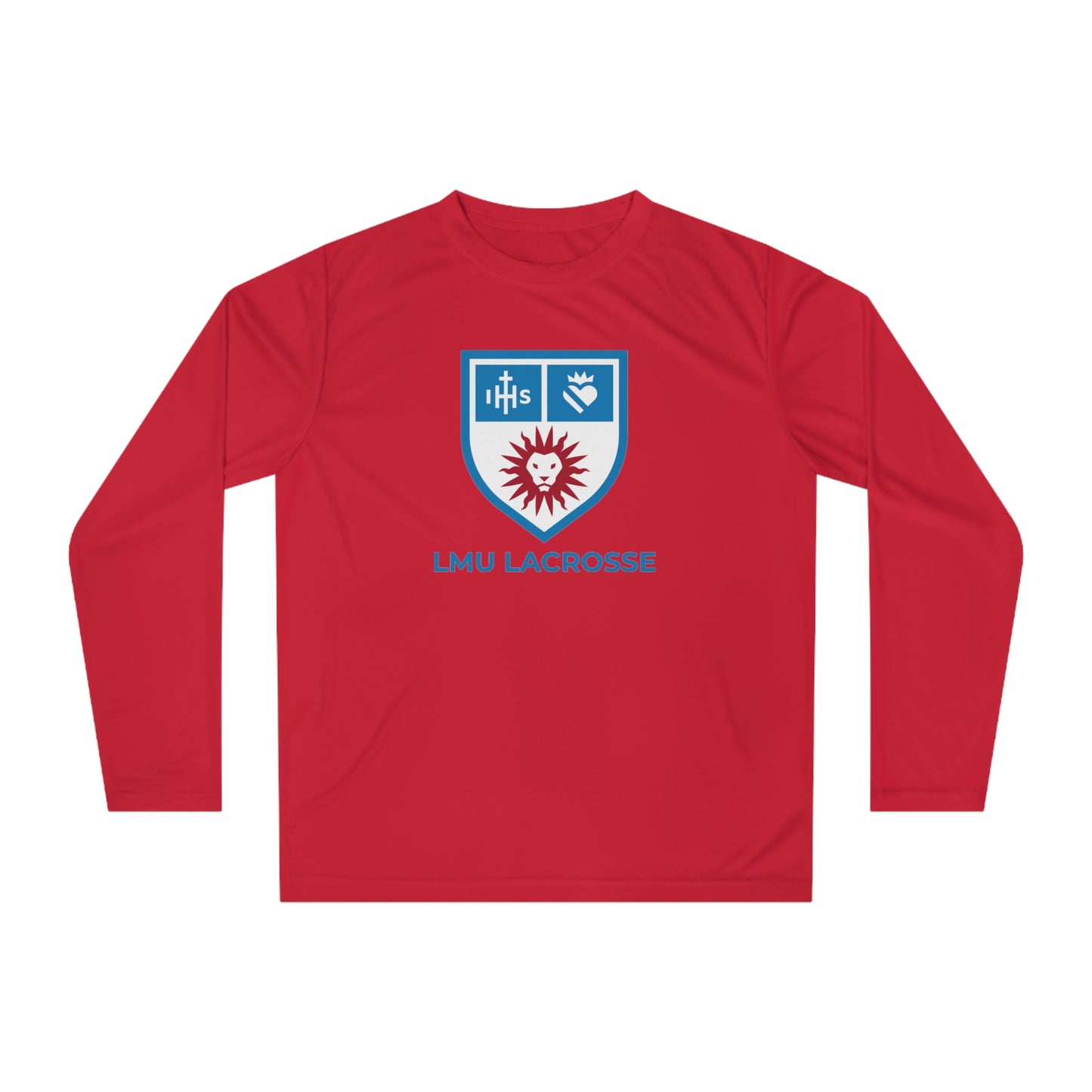 Adult LMU Lacrosse Team 365 Performance Long Sleeve
