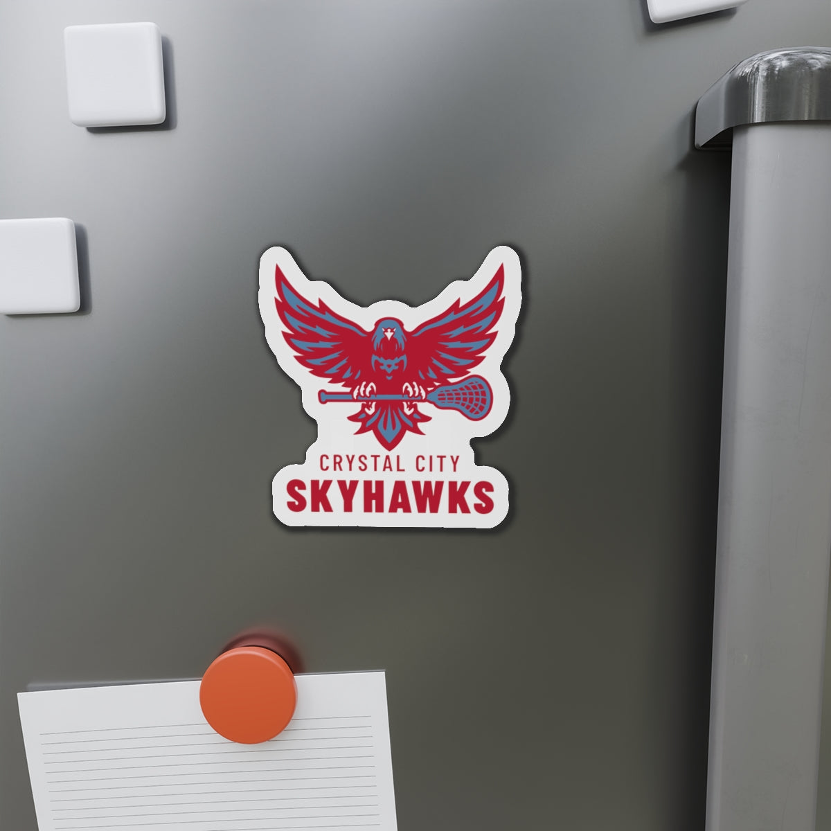 Crystal City Skyhawks Die-Cut Magnet