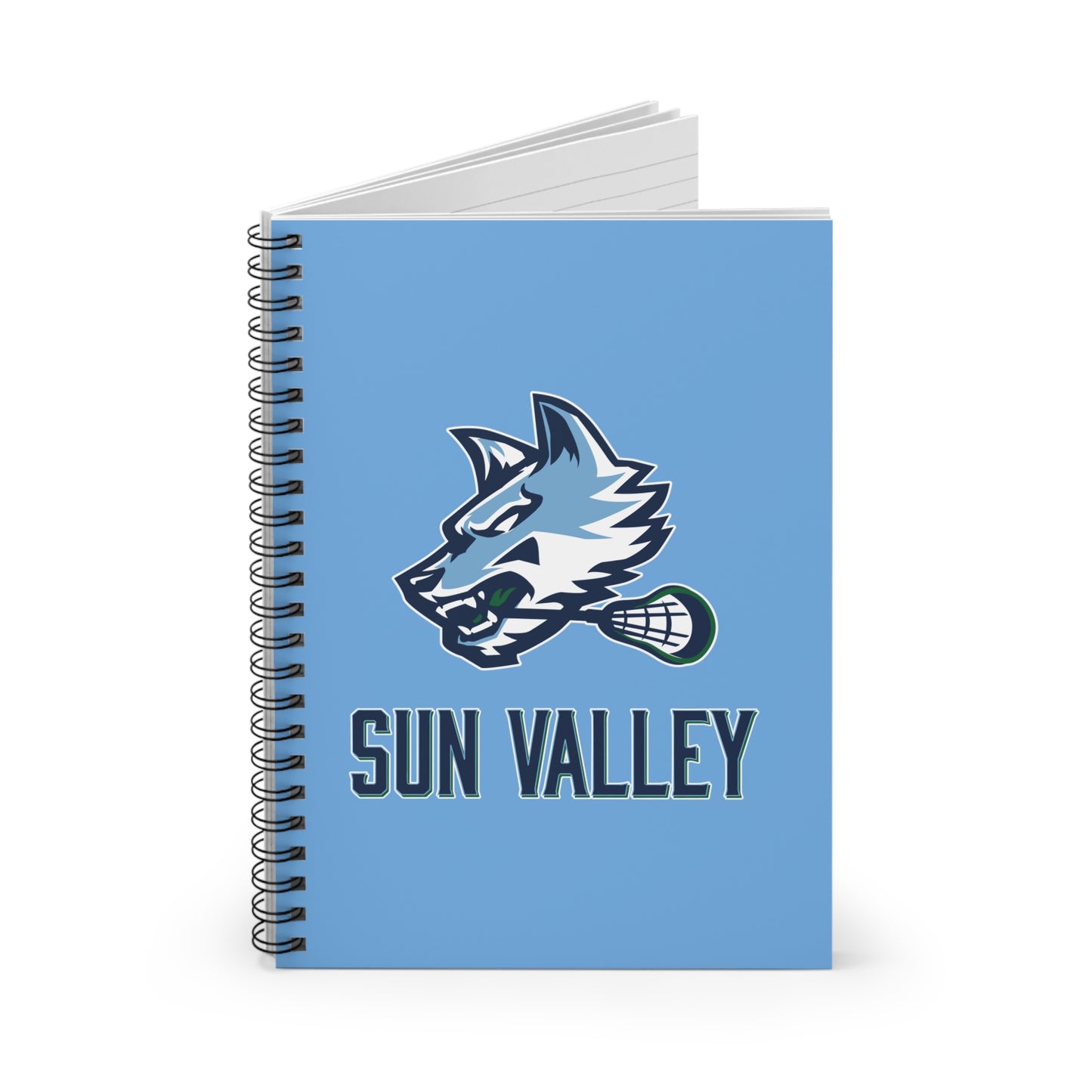 Sun Valley Lacrosse Spiral Notebook - Ruled Line (8" x 6")