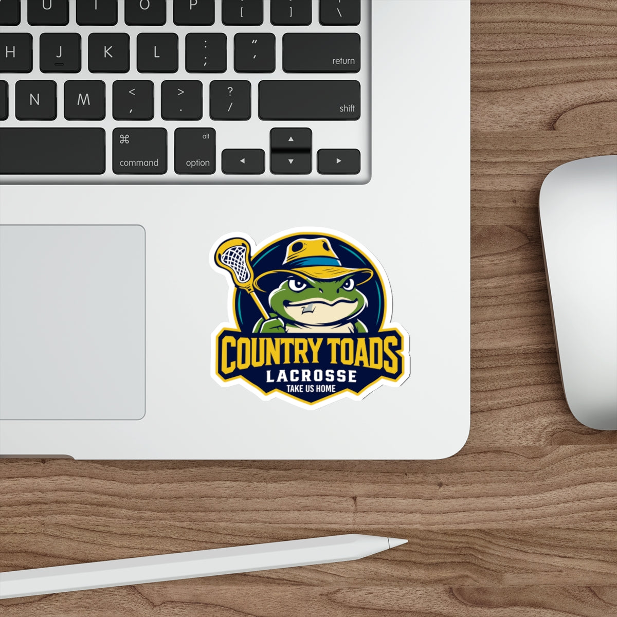 Country Toads Lacrosse Die-Cut Sticker