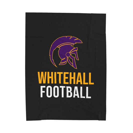 Whitehall Football Velveteen Plush Blanket (60" x 80")