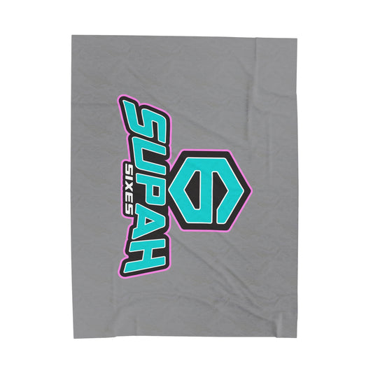 Supah Sixes Velveteen Plush Blanket (60" x 80")