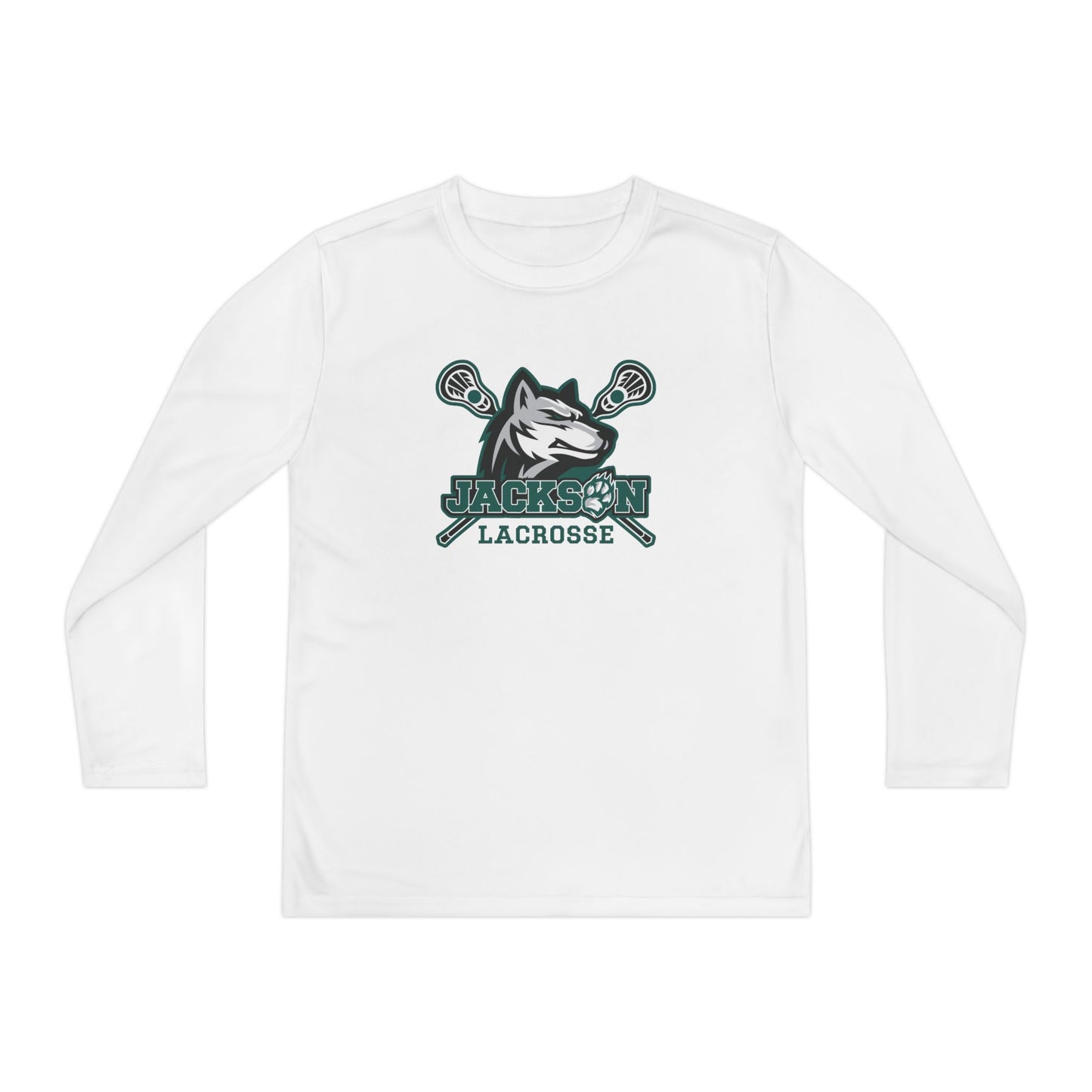 Youth Jackson Lacrosse Sport-Tek Performance Long Sleeve Shirt