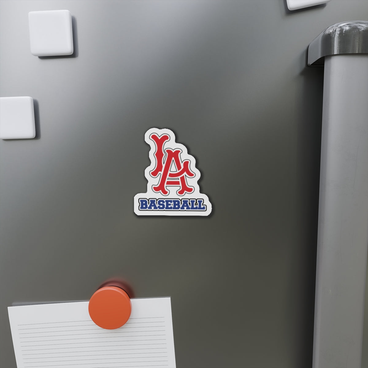 LA Baseball Die-Cut Magnet