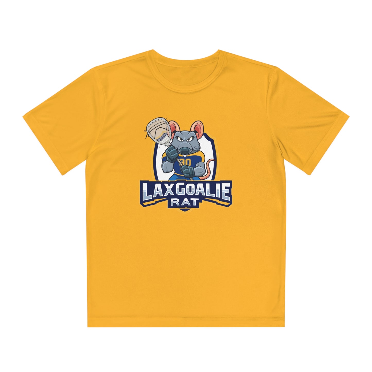 Youth Lax Goalie Rat Sports Sport-Tek Performance Tee