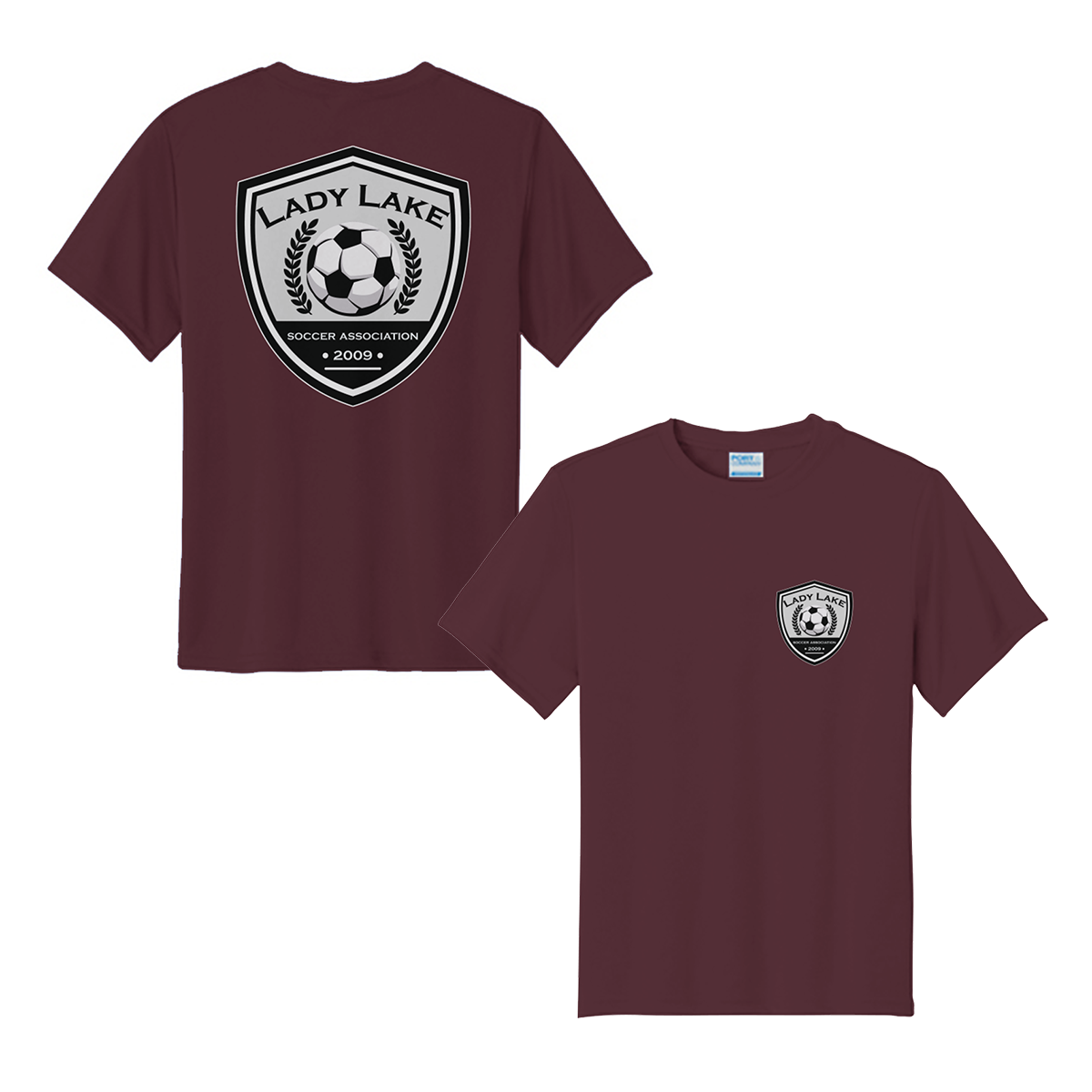 Youth Lady Lake Soccer Association Performance T-Shirt
