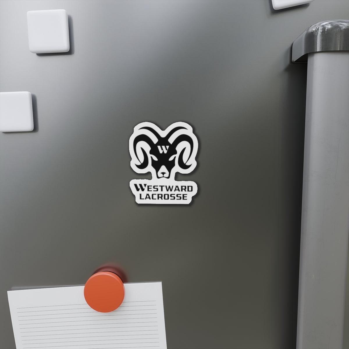 Westward Lacrosse Die-Cut Magnet