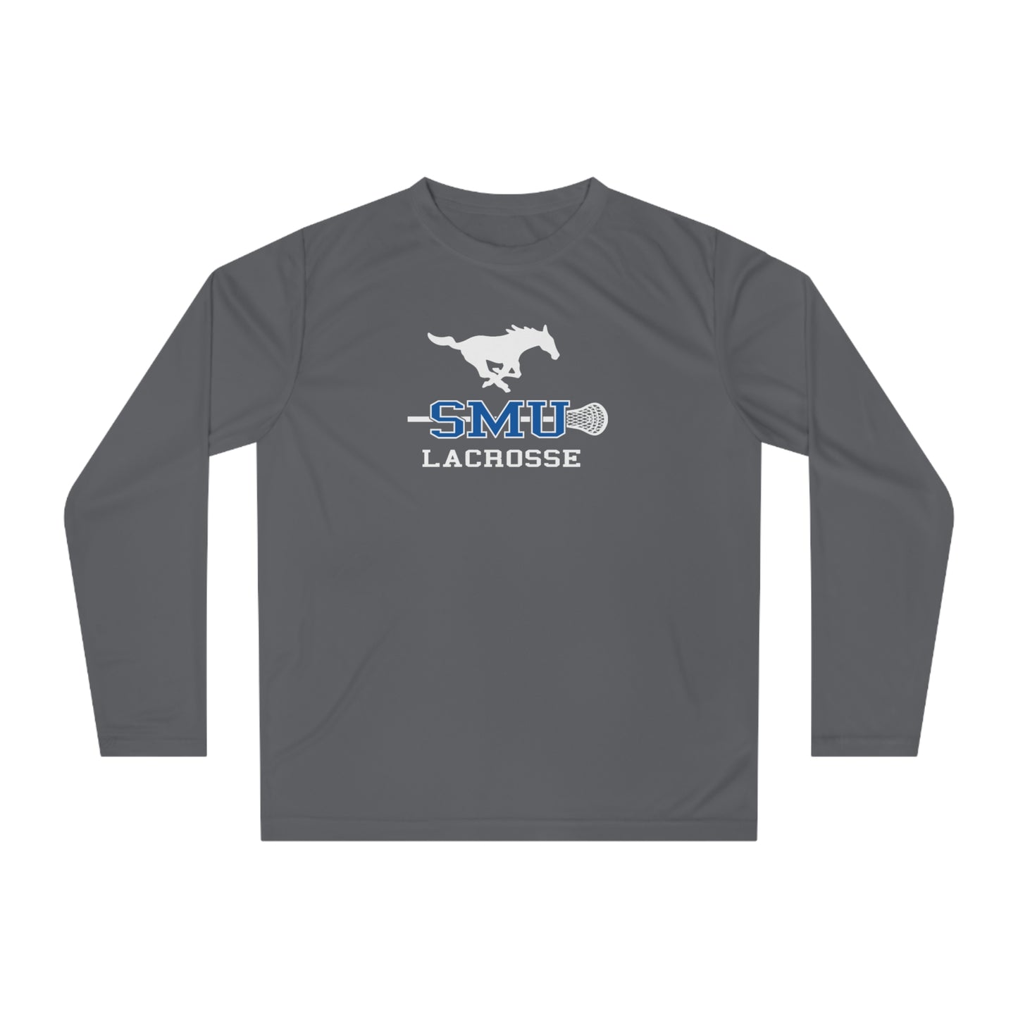 Adult SMU Lacrosse Performance Long Sleeve Shirt