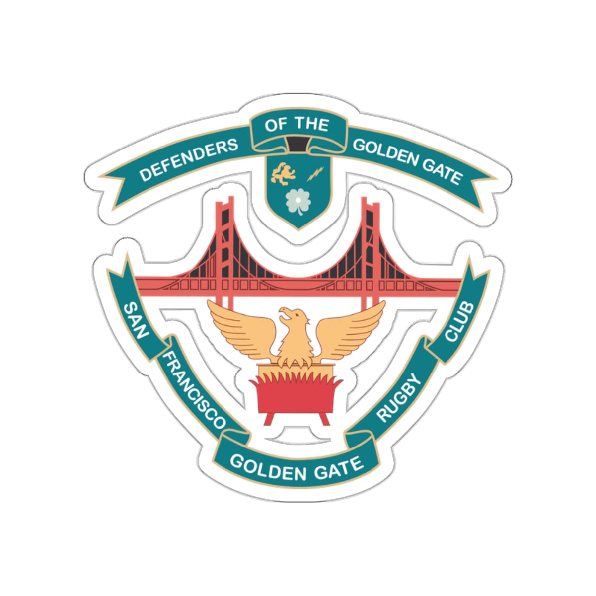 SFGG Rugby Die Cut Stickers