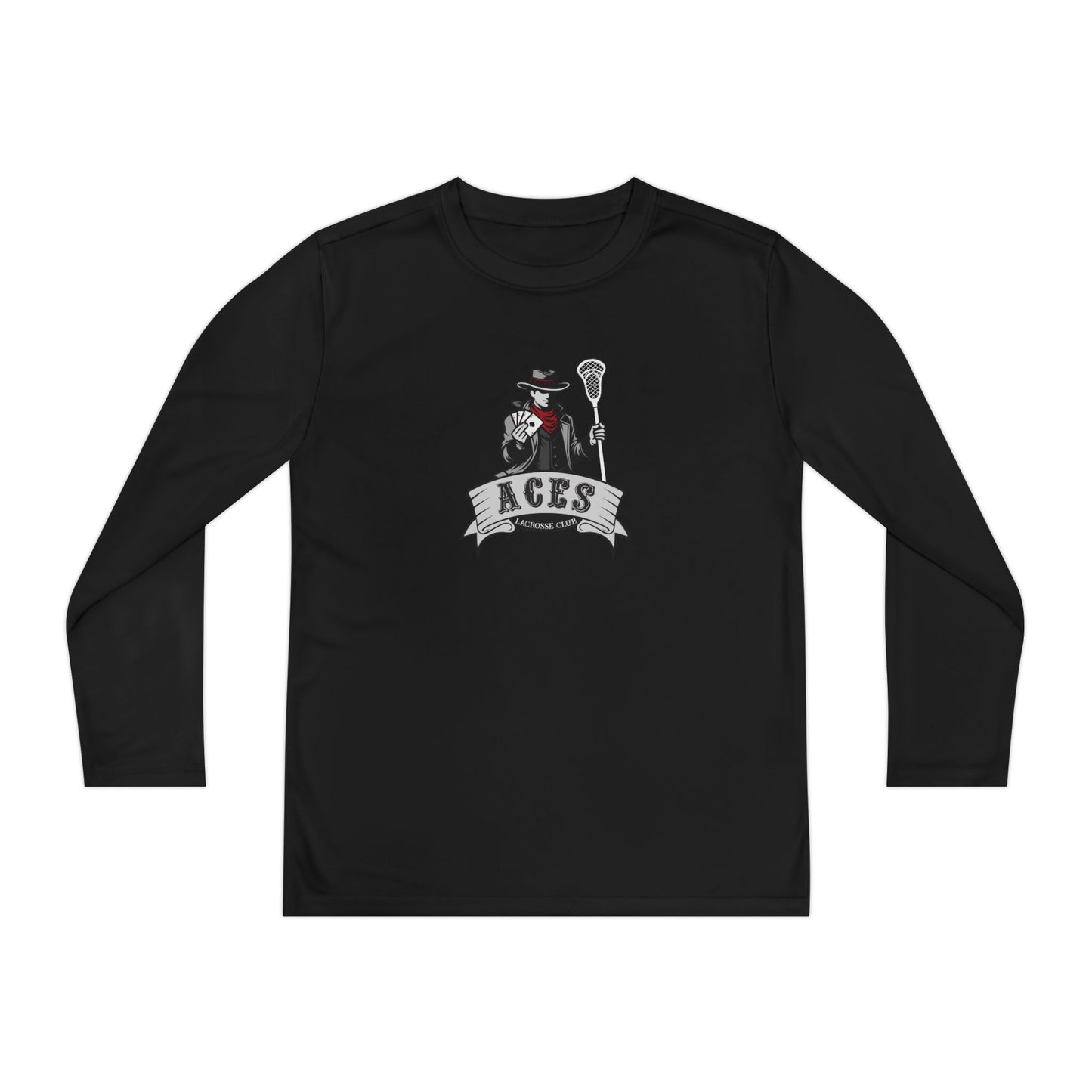 Youth Aces Lacrosse Sport-Tek Performance Long Sleeve