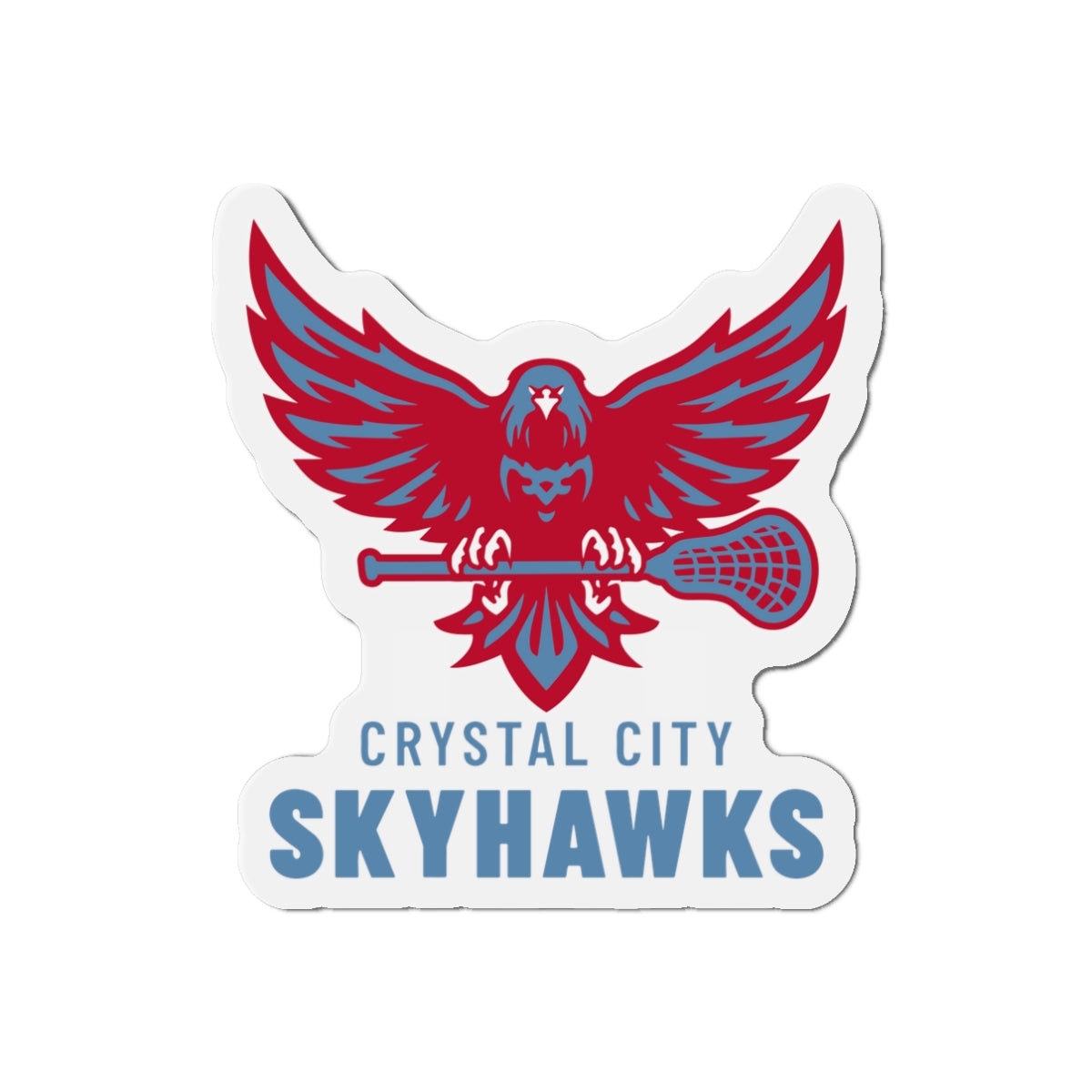 Crystal City Skyhawks Die-Cut Magnet