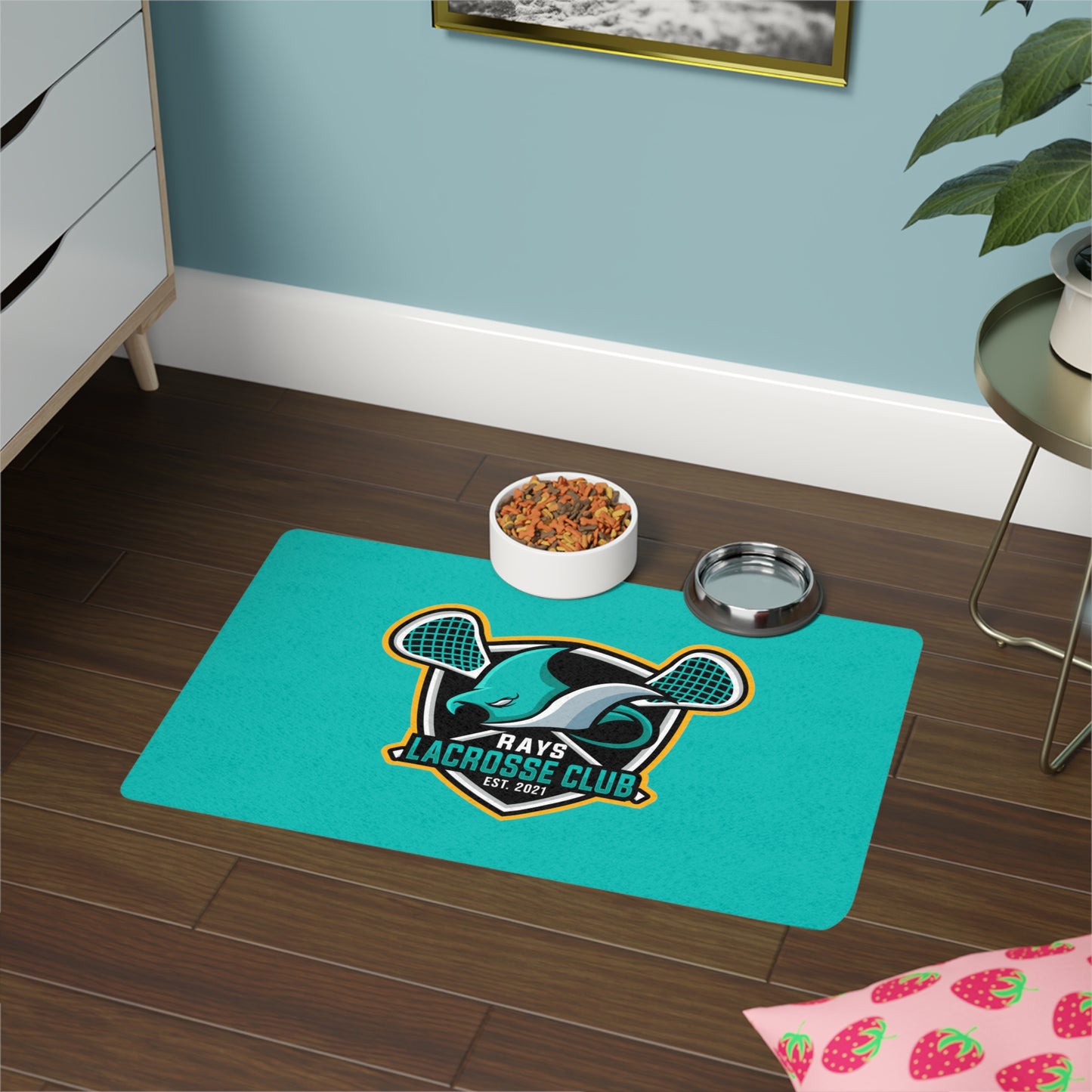 Rays Lacrosse Pet Food Mat (12"x18")