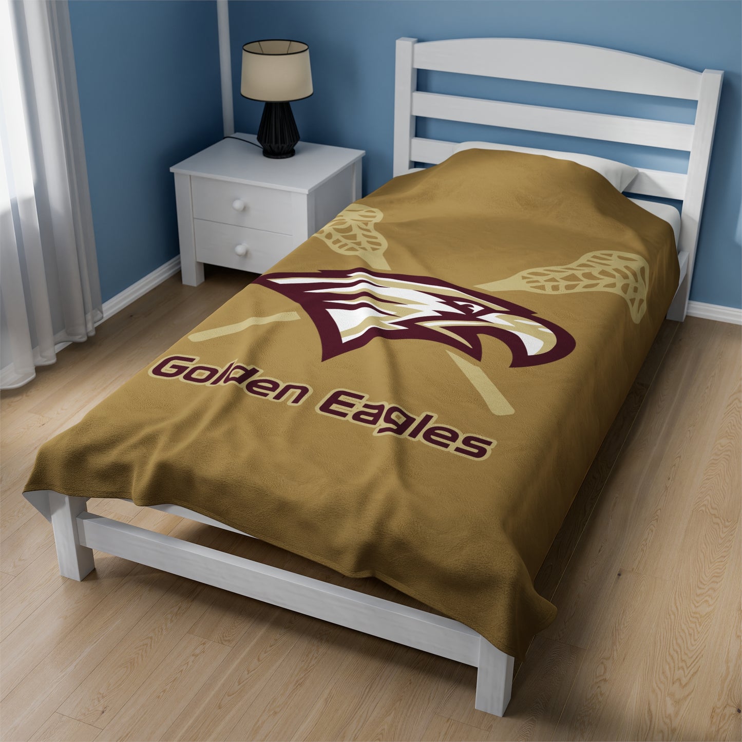 Maple Mountain Youth Lacrosse Velveteen Plush Blanket
