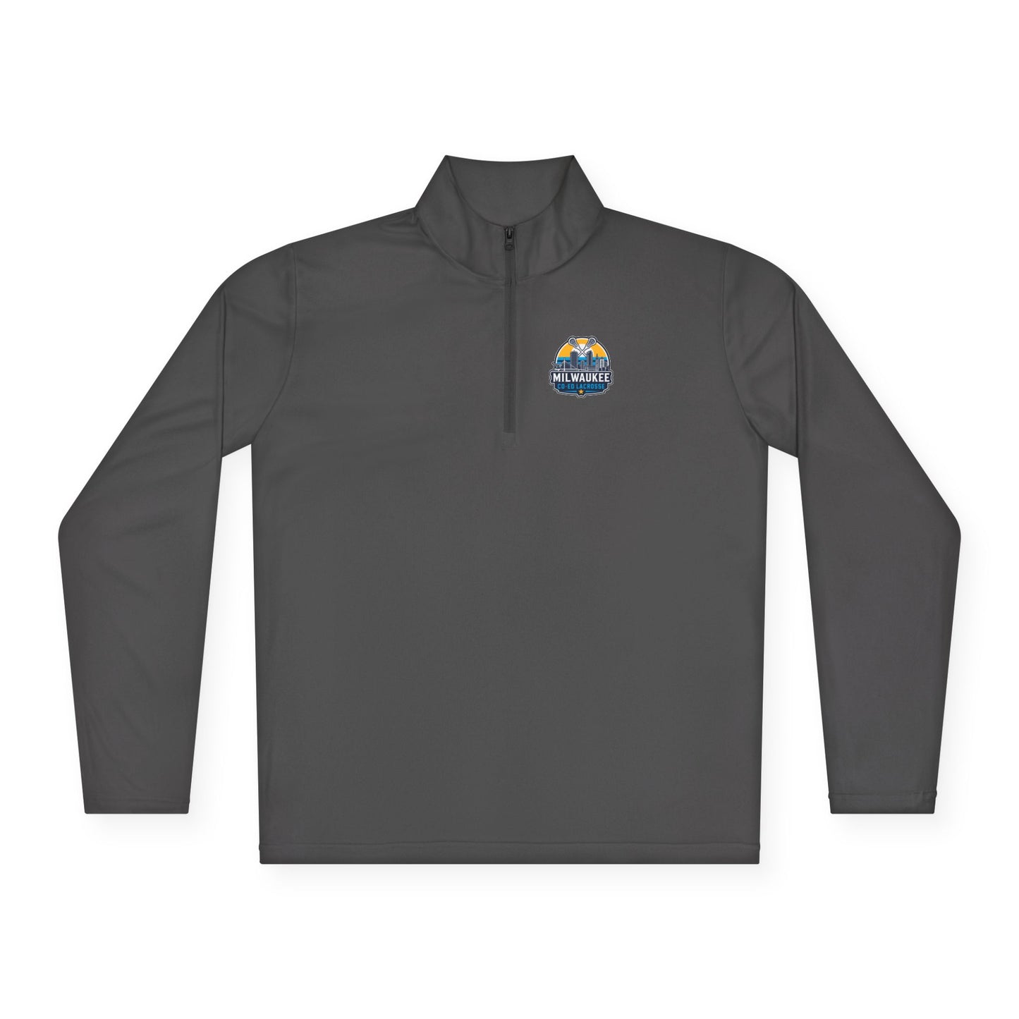 Adult Milwaukee Coed Lacrosse Club Sports Quarter-Zip Pullover