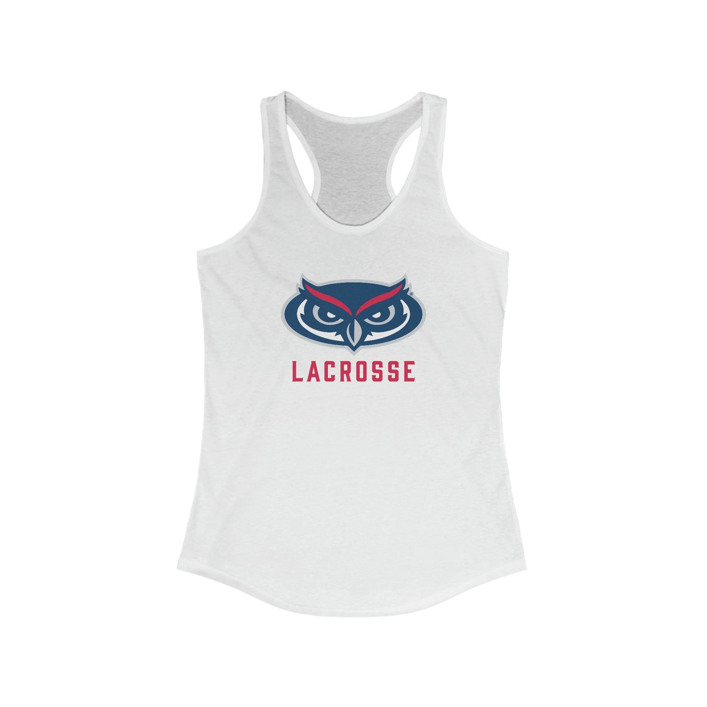 Women's FAU Lacrosse Next Level Racerback Tank