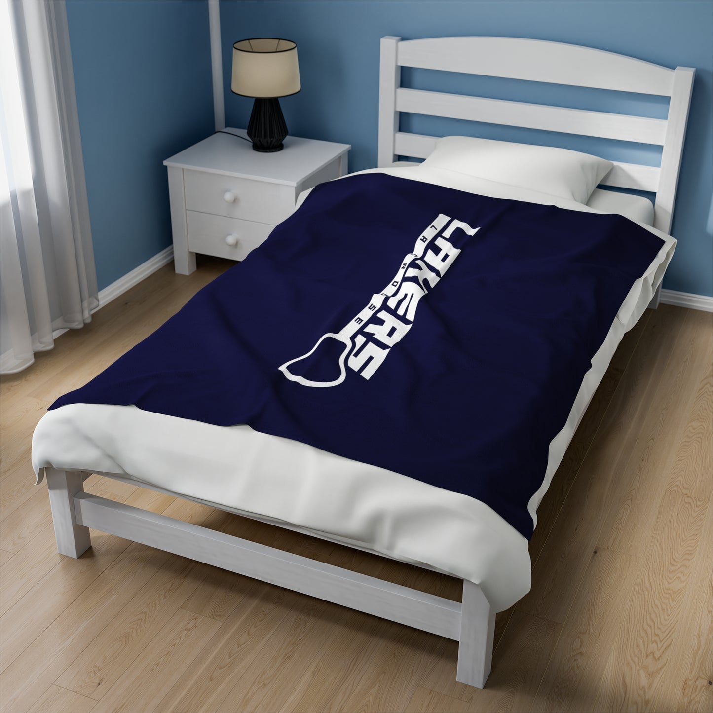 Prior Lake Boys Lacrosse Velveteen Plush Blanket