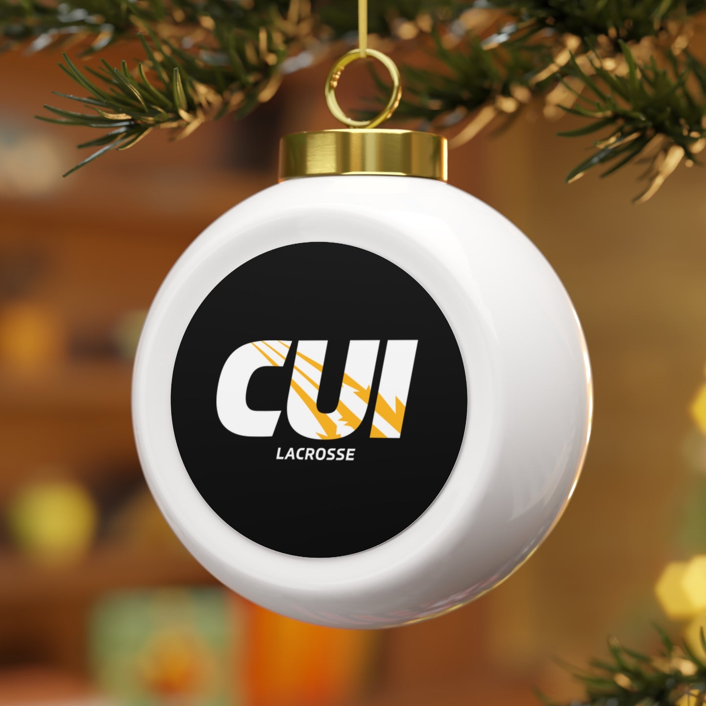 CUI Lacrosse Christmas Ball Ornament