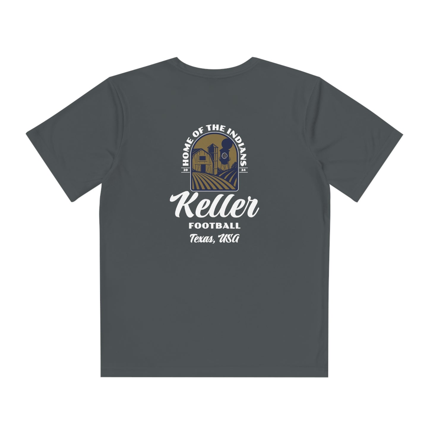 Youth Keller Football Sport-Tek Performance T-Shirt
