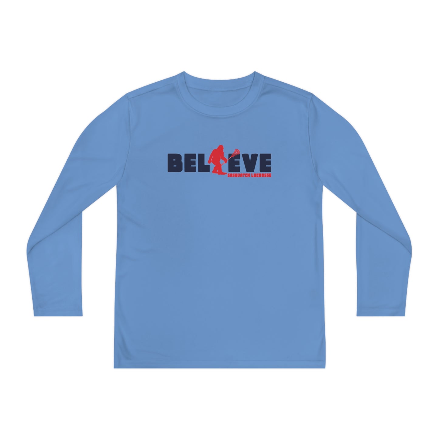 Youth Sasquatch Lacrosse Sport-Tek Performance Long Sleeve Shirt