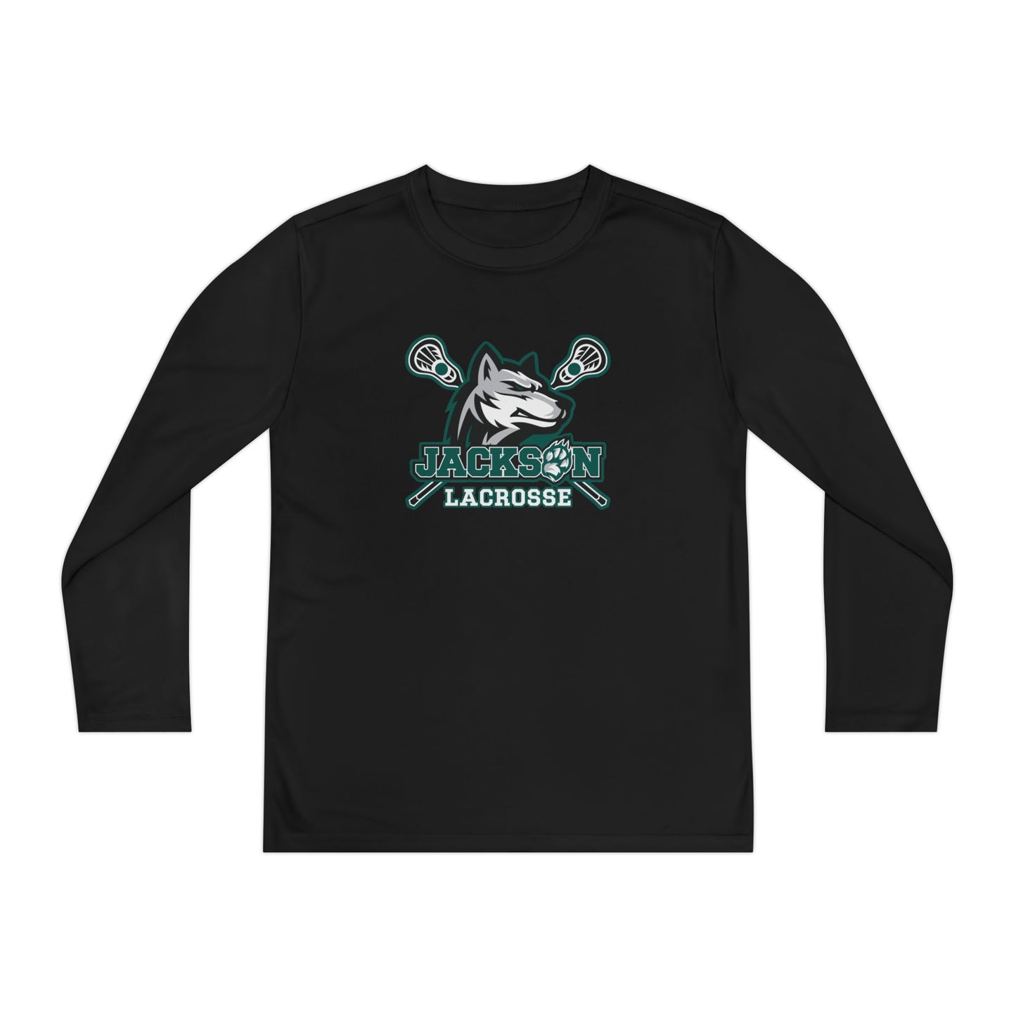 Youth Jackson Lacrosse Sport-Tek Performance Long Sleeve Shirt