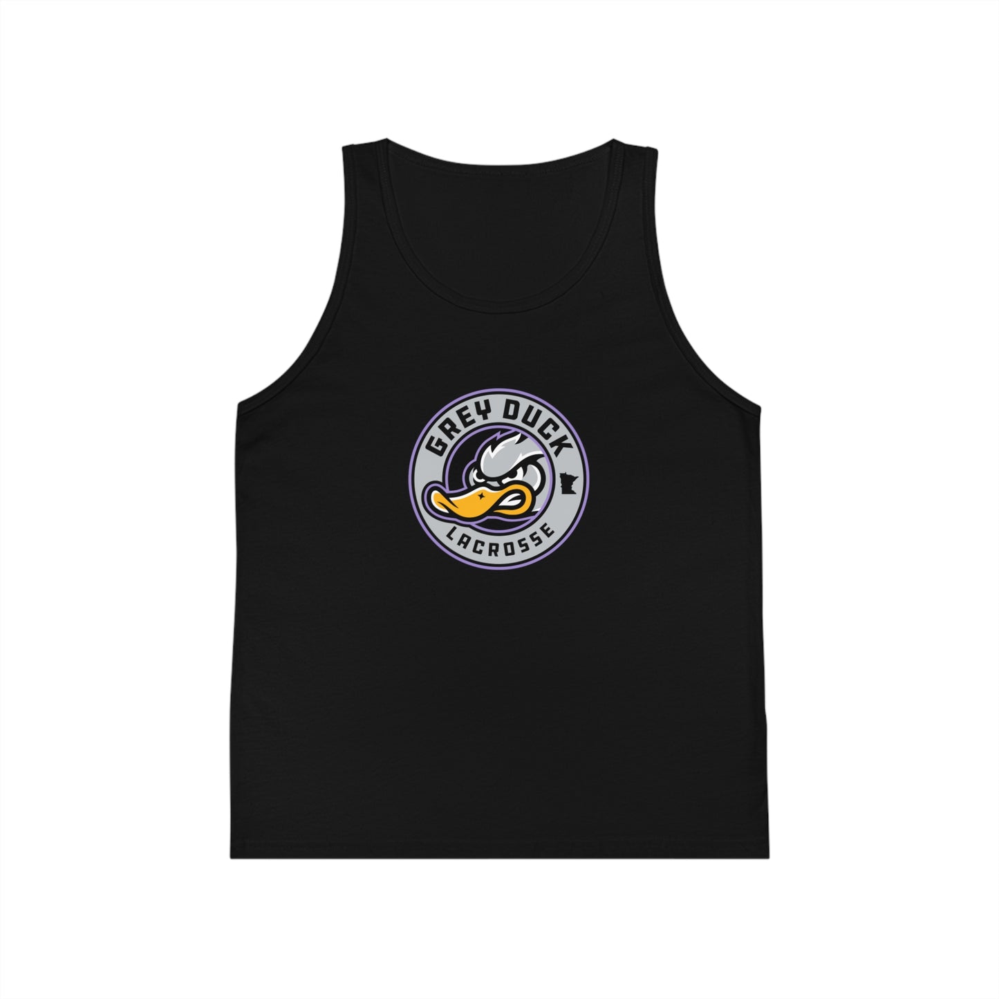Youth Grey Duck Lacrosse Bella + Canvas Tank Top