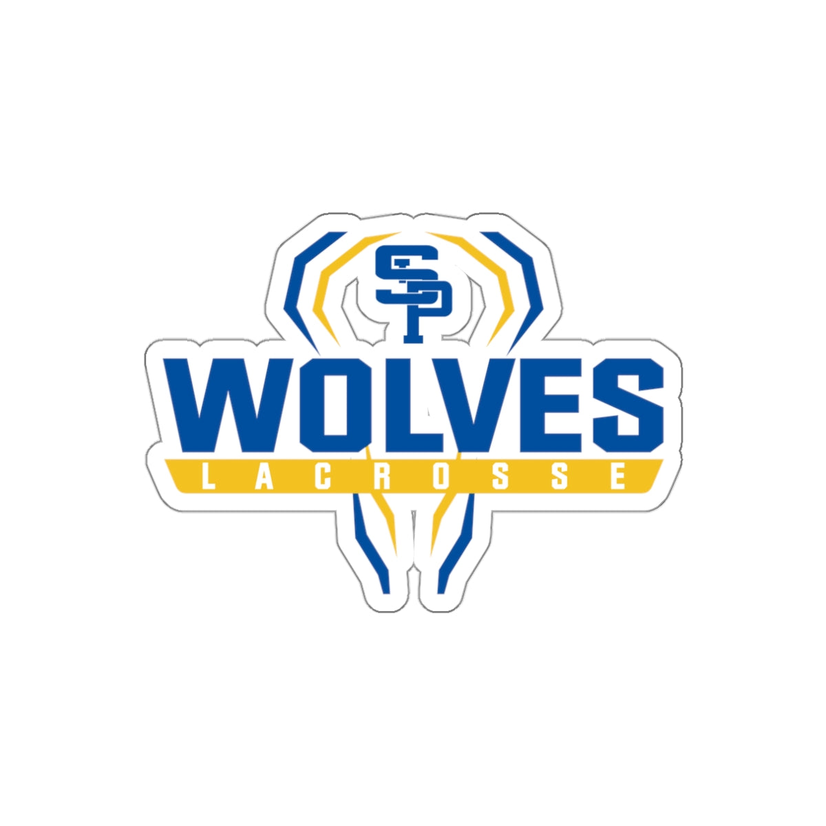 Saint Paul's Wolves Lacrosse Die Cut Stickers