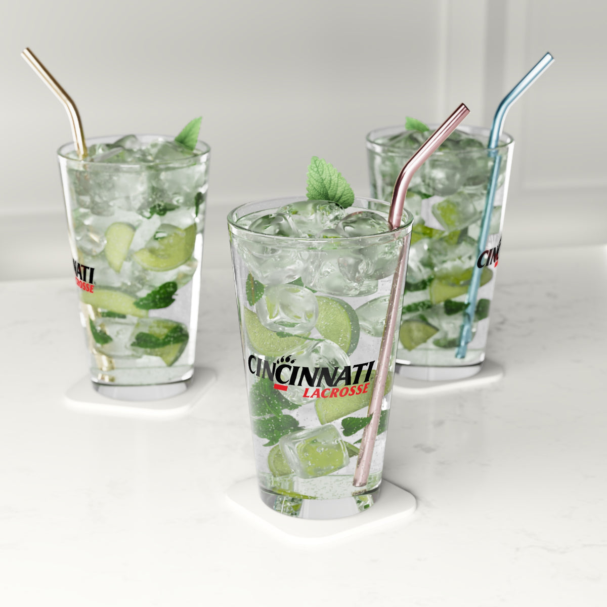 University of Cincinnati Men’s Lacrosse Pint Glass - 16oz
