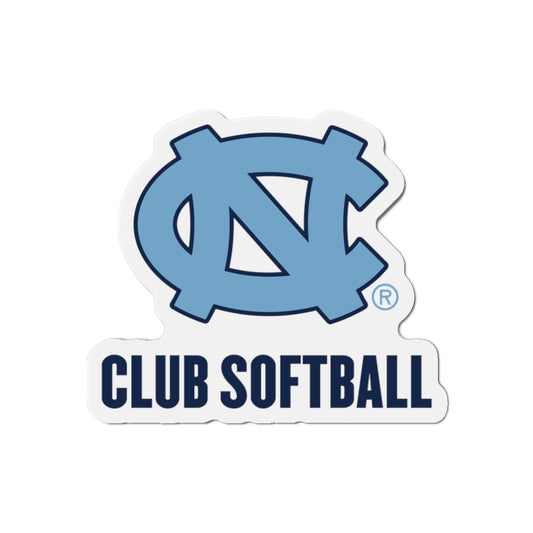 UNC Club Softball Die Cut Magnet
