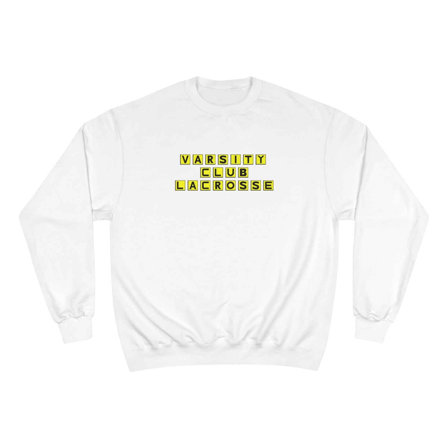 Adult Varsity Club Lacrosse Champion Crewneck - Waffle