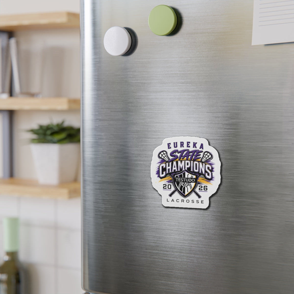 Eureka Girls Lacrosse Die-Cut Magnet