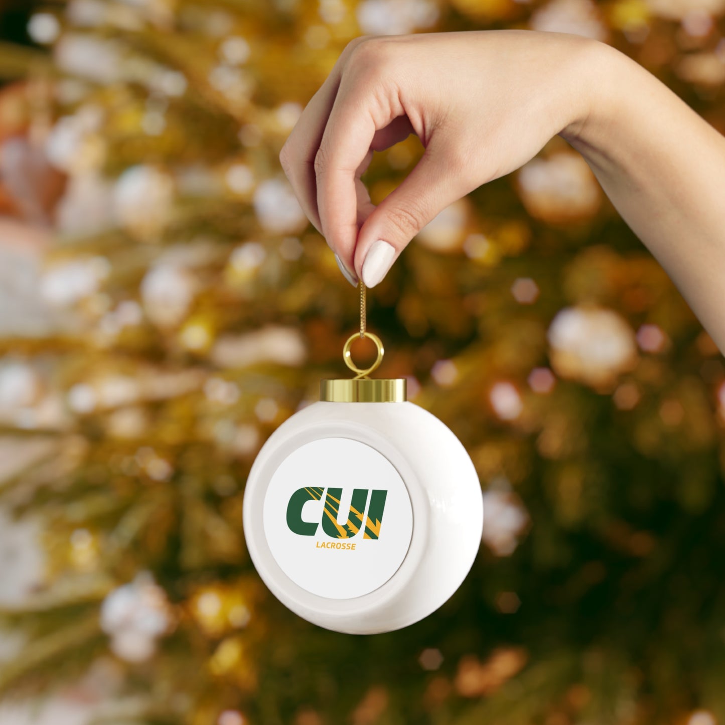 CUI Lacrosse Christmas Ball Ornament