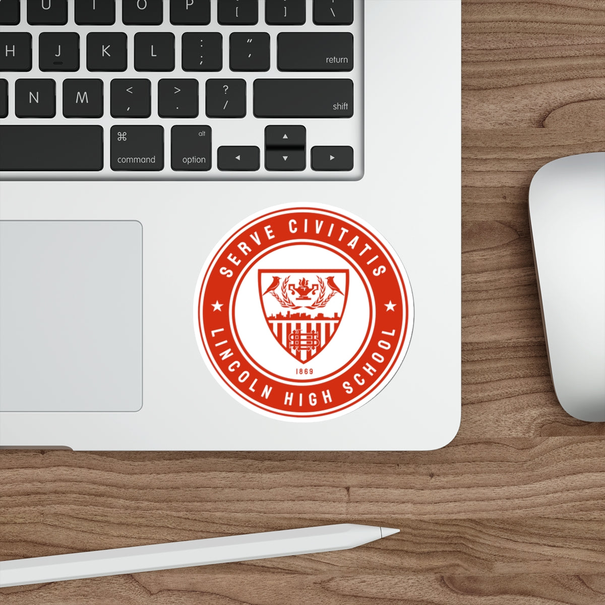 Lincoln Lacrosse Die-Cut Outdoor Sticker