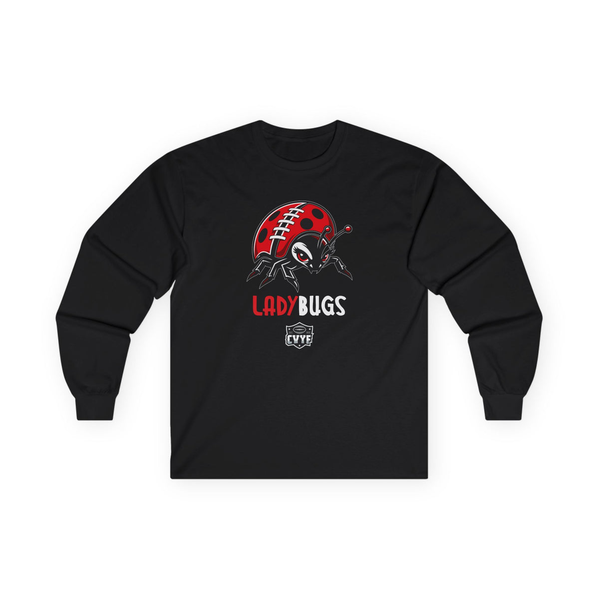 Adult Ladybugs Gildan Ultra Cotton Long Sleeve